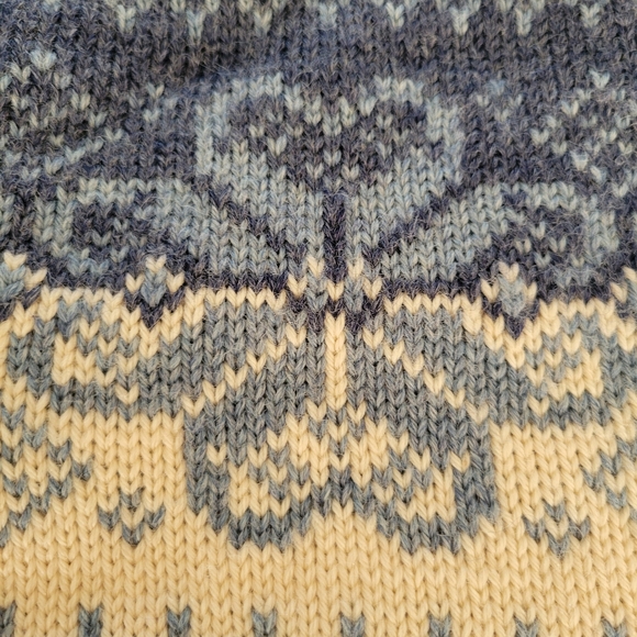 Vintage LL Bean 100% Wool Sweater Size 42/XL Made In Norway - Picture 11 of 16